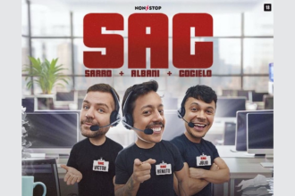 Prepare-se para rir: Non Stop traz “S.A.C.”, o espetáculo de Victor Sarro, Renato Albani e Júlio Cocielo, ao Rio em 09 de novembro.