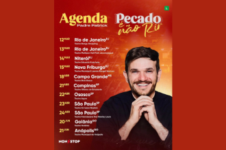 Non Stop convida para “Pecado É Não Rir”: humor afiado e provocador com Padre Patrick. (CRÉDITOS: RAFAEL STRABELLI)
